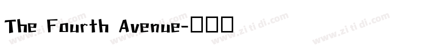 The Fourth Avenue字体转换